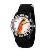 Disney The Incredibles 2 Bob Parr Boys' Black Plastic Time Teacher Watch