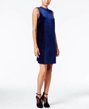 Bcbgeneration Illusion Metallic Velvet Shift Dress
