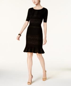 Taylor Metallic Sweater Dress