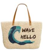 Style & Co. Wave Straw Beach Bag Tote, Only At Macy's