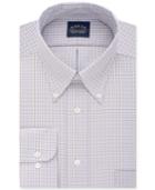 Eagle Men's Classic-fit Stretch Collar Non-iron Check Dress Shirt