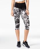 Material Girl Active Juniors' Lace-up Cropped Leggings, Created For Macy's