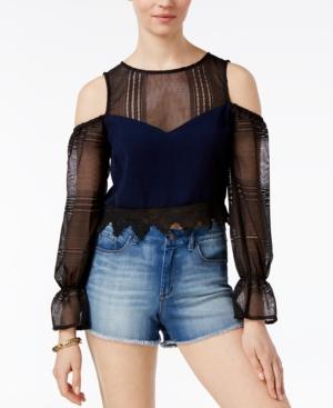 Endless Rose Off-the-shoulder Illusion Top