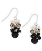 Charter Club Silver-tone Shaker Bead Imitation Pearl Drop Earrings, Only At Macy's