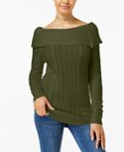 Hooked Up By Iot Juniors' Off-the-shoulder Sweater