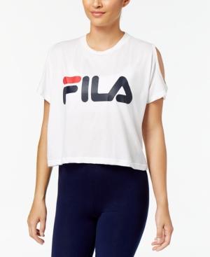 Fila Nikki Cold-shoulder Cropped Top