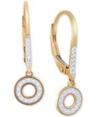 Diamond Drop Earrings (1/10 Ct. T.w.) In 10k Gold