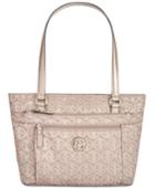 Giani Bernini Circle Signature Lurex Tote, Created For Macy's