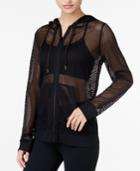 Jessica Simpson The Warmup Juniors' All-over Mesh Jacket