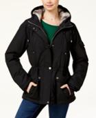 Celebrity Pink Juniors' Faux-fur-lined Hooded Parka
