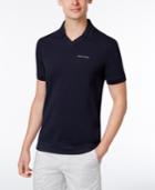 Armani Exchange Men's Logo-print V-neck Polo