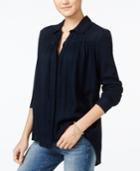 Jessica Simpson Coco High-low Collared Shirt