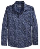 American Rag Crosshatch-print Long-sleeve Shirt, Only At Macy's