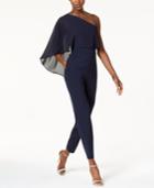 Vince Camuto One-shoulder Capelet Jumpsuit