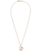 Calvin Klein Warm Rose Gold-tone Pvd Artistic Heart Pendant Necklace Kj5apn100100