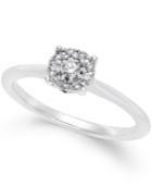 Diamond Promise Ring (1/5 Ct. T.w.) In 10k White Gold