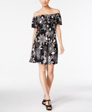 Ny Collection Off-the-shoulder Fit & Flare Dress