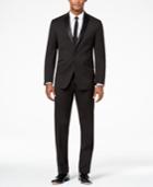 Kenneth Cole Reaction Men's Techni-cole Slim-fit Stretch Black Tuxedo