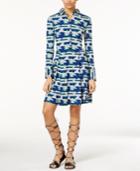 Rachel Rachel Roy Geometric-print Fit & Flare Dress