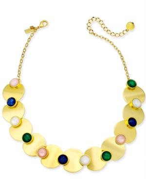 Kate Spade New York Gold-tone Multi-stone Collar Necklace, 17 + 3 Extender