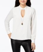Lily Black Juniors' Choker Top With Necklace, Created For Macy's