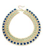 Thalia Sodi Gold-tone Blue Enamel Collar Necklace, Only At Macy's
