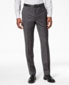 Dkny Men's Slim-fit Stretch Textured Suit Pants