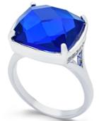 Charter Club Silver-tone Blue Stone Ring, Only At Macy's