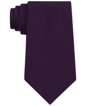 Calvin Klein Extra Long Silver Spun Solid Slim Tie