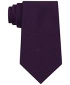 Calvin Klein Extra Long Silver Spun Solid Slim Tie