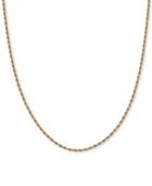 Rope Link 18 Chain Necklace In 14k Gold