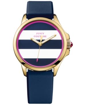 Juicy Couture Women's Jetsetter Navy Silicone Strap Watch 38mm 1901222