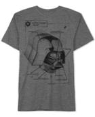 Men's Star Wars Darth Vader Blueprint T-shirt By Jem