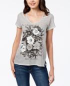 Lucky Brand Printed Cutout Graphic Tee
