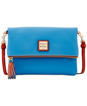 Dooney & Bourke Foldover Zip Small Pebble Leather Crossbody