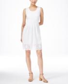 Style & Co. Sleeveless Eyelet-hem Dress, Only At Macy's