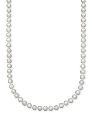 Belle De Mer Pearl Necklace, 18 14k Gold A Cultured Freshwater Pearl Strand (7-1/2-8mm)
