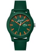 Lacoste Men's 12.12 Green Silicone Strap Watch 43mm 2010862