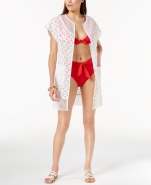 Steve Madden Out-of-town Mesh Kimono & Cover-up