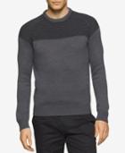 Calvin Klein Men's Multi-textured Colorblocked Sweater