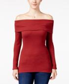 Hippie Rose Juniors' Off-the-shoulder Top