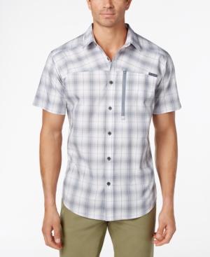 Columbia Men's Battle Ridge Plaid Performance Sun Protection Shirt