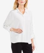 Vince Camuto Lace-up Tie-sleeve Shirt