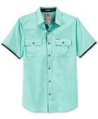 Guess Men's Carson Short-sleeve Military Shirt