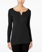 G.h. Bass & Co. Ribbed Henley Top