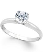 Certified Diamond Engagement Ring (3/4 Ct. T.w.) In 18k White Gold