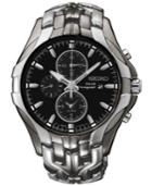 Seiko Men's Chronograph Solar Excelsior Two-tone Stainless Steel Bracelet Watch 43mm Ssc139