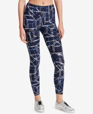 Dkny Sport Abstract-print Athletic Leggings