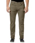 Buffalo David Bitton Men's Fred Damaged & Worn Fleece Jeans