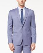 Dkny Men's Modern-fit Stretch Blue Suit Jacket